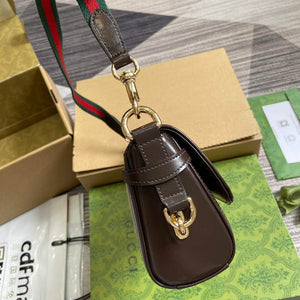 Gucci 786027 Gucci Luce Small Shoulder Bag Brown - Default Title - View 3