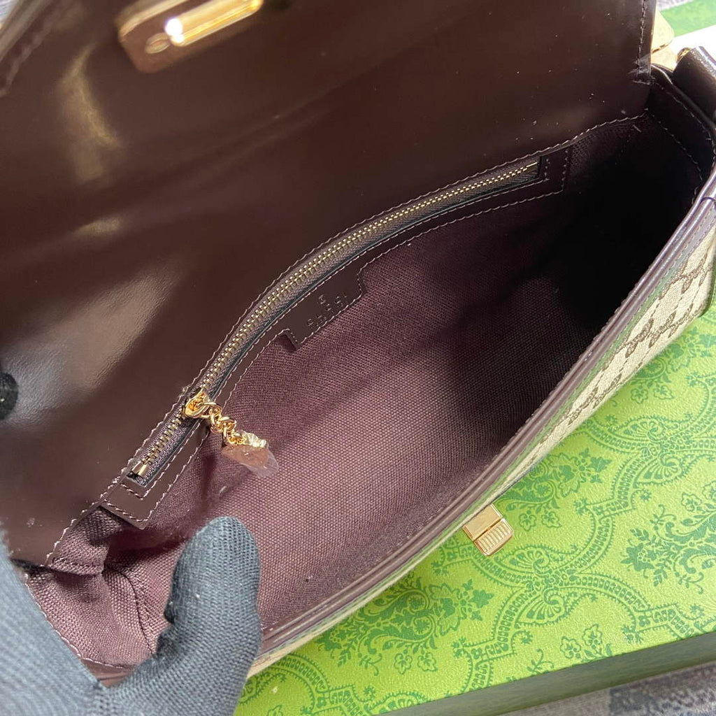 Gucci 786027 Gucci Luce Small Shoulder Bag Brown
