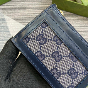 Gucci 790033 GG card case wallet Blue leather - Default Title - View 6