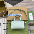 Gucci 790130 GG Super Mini Top Handle Bag Light Green - Default Title - View 1