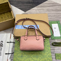 Gucci 790130 GG Super Mini Top Handle Bag Rose beige - Default Title - View 1