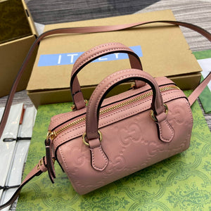 Gucci 790130 GG Super Mini Top Handle Bag Rose beige - Default Title - View 5