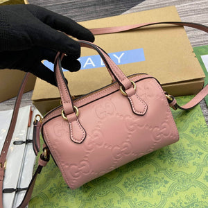 Gucci 790130 GG Super Mini Top Handle Bag Rose beige - Default Title - View 6