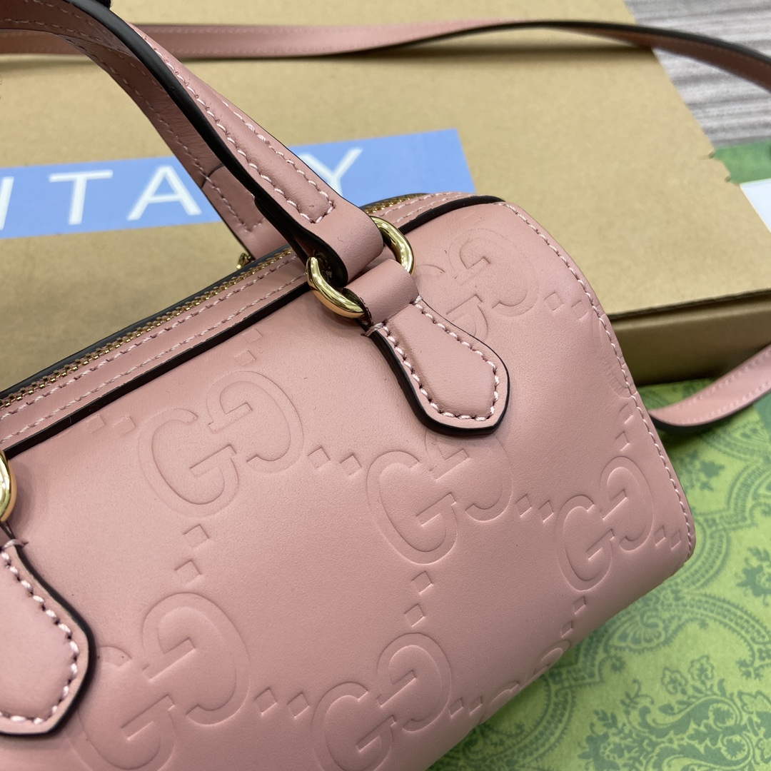 Gucci 790130 GG Super Mini Top Handle Bag Rose beige - Default Title - View 8