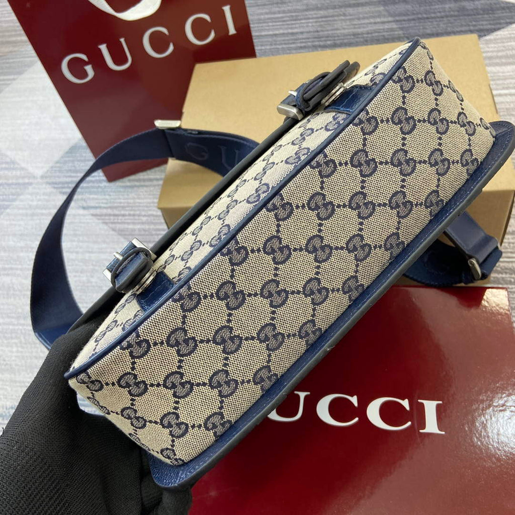 Gucci 794872 GG Crossbody Bag Dark Blue
