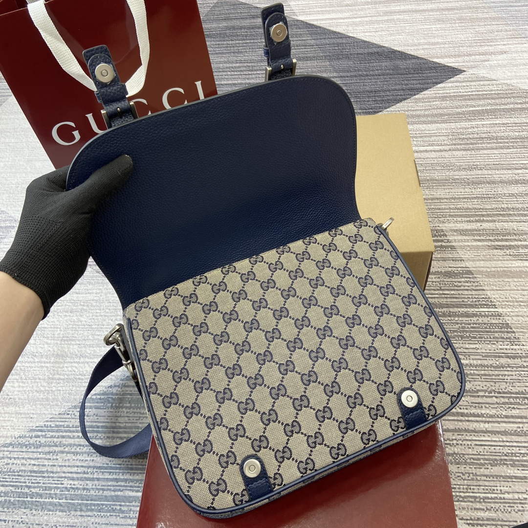 Gucci 794872 GG Crossbody Bag Dark Blue - Default Title - View 7