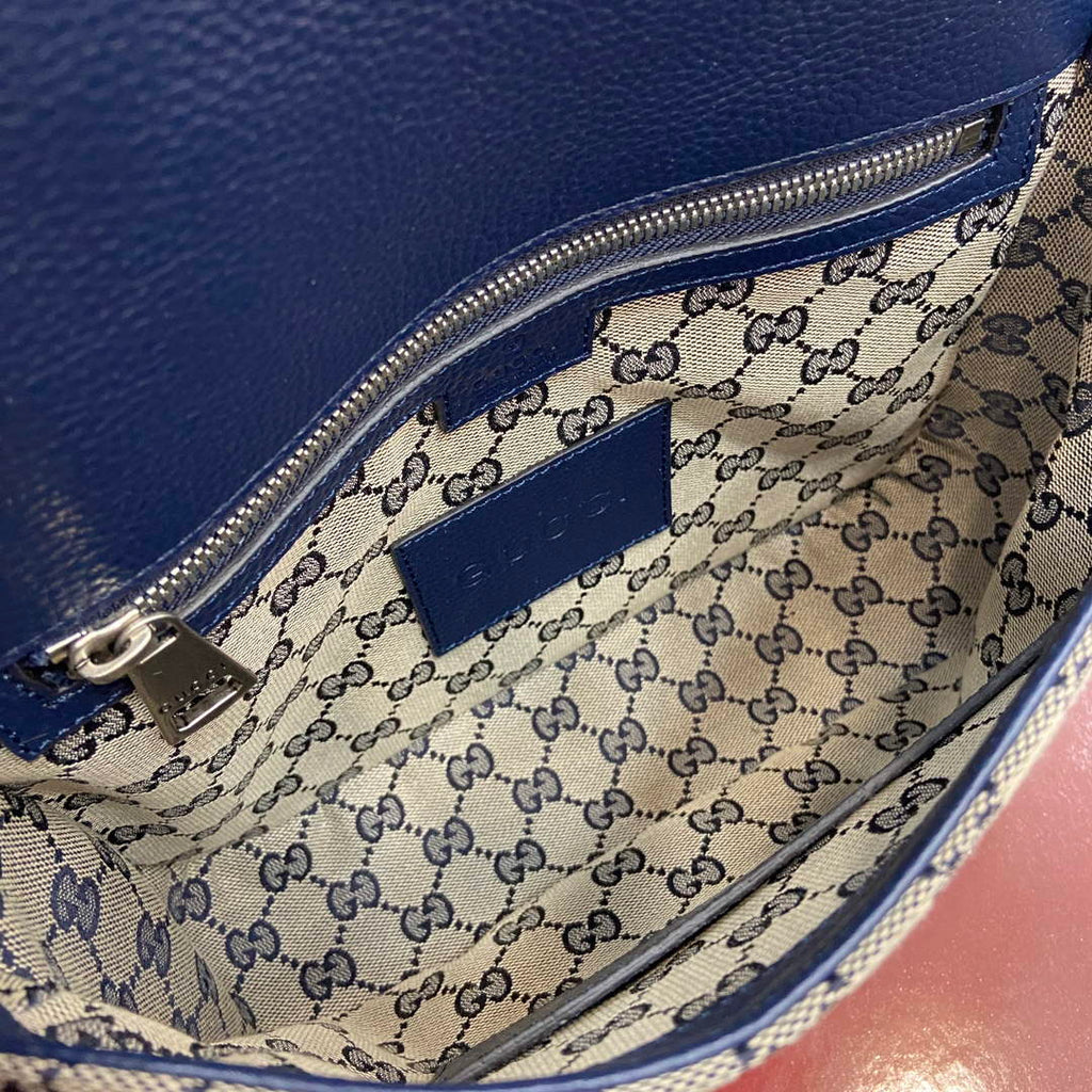 Gucci 794872 GG Crossbody Bag Dark Blue