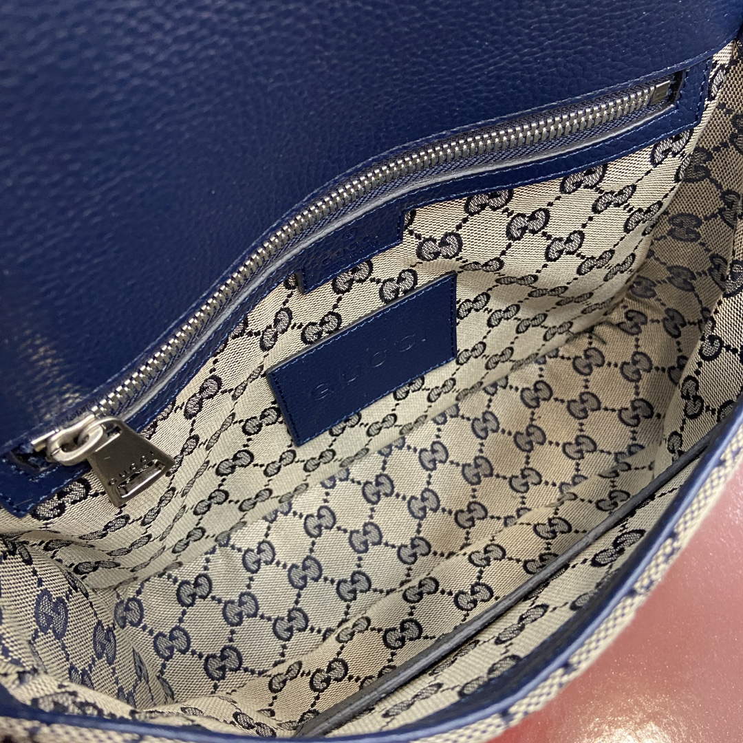 Gucci 794872 GG Crossbody Bag Dark Blue