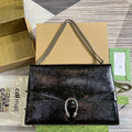 Gucci 795003 Dionysus large shoulder bag Black