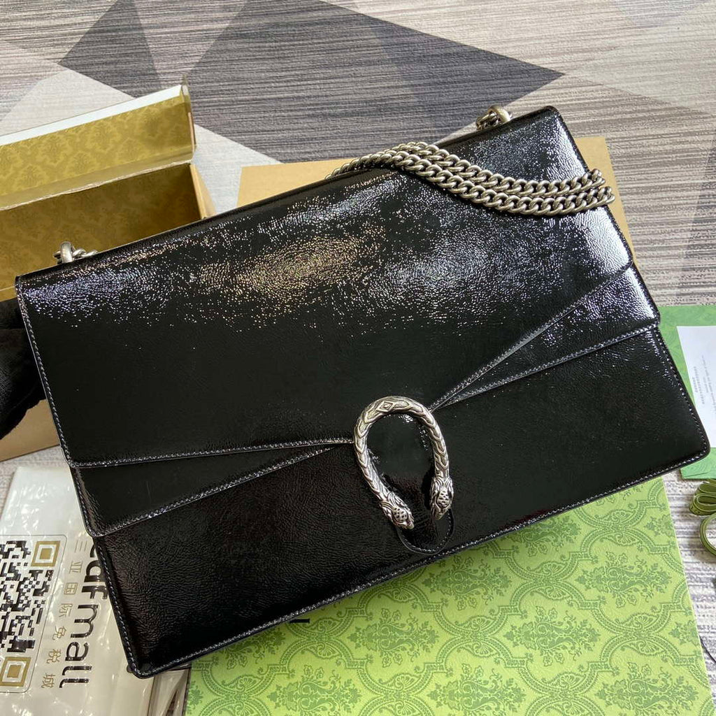 Gucci 795003 Dionysus large shoulder bag Black