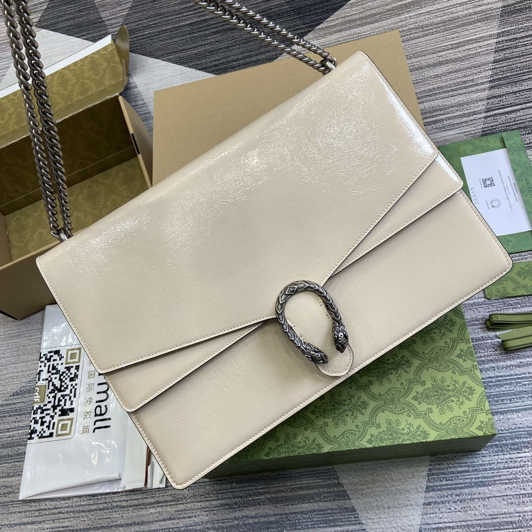 Gucci 795003 Dionysus large shoulder bag Light Gray
