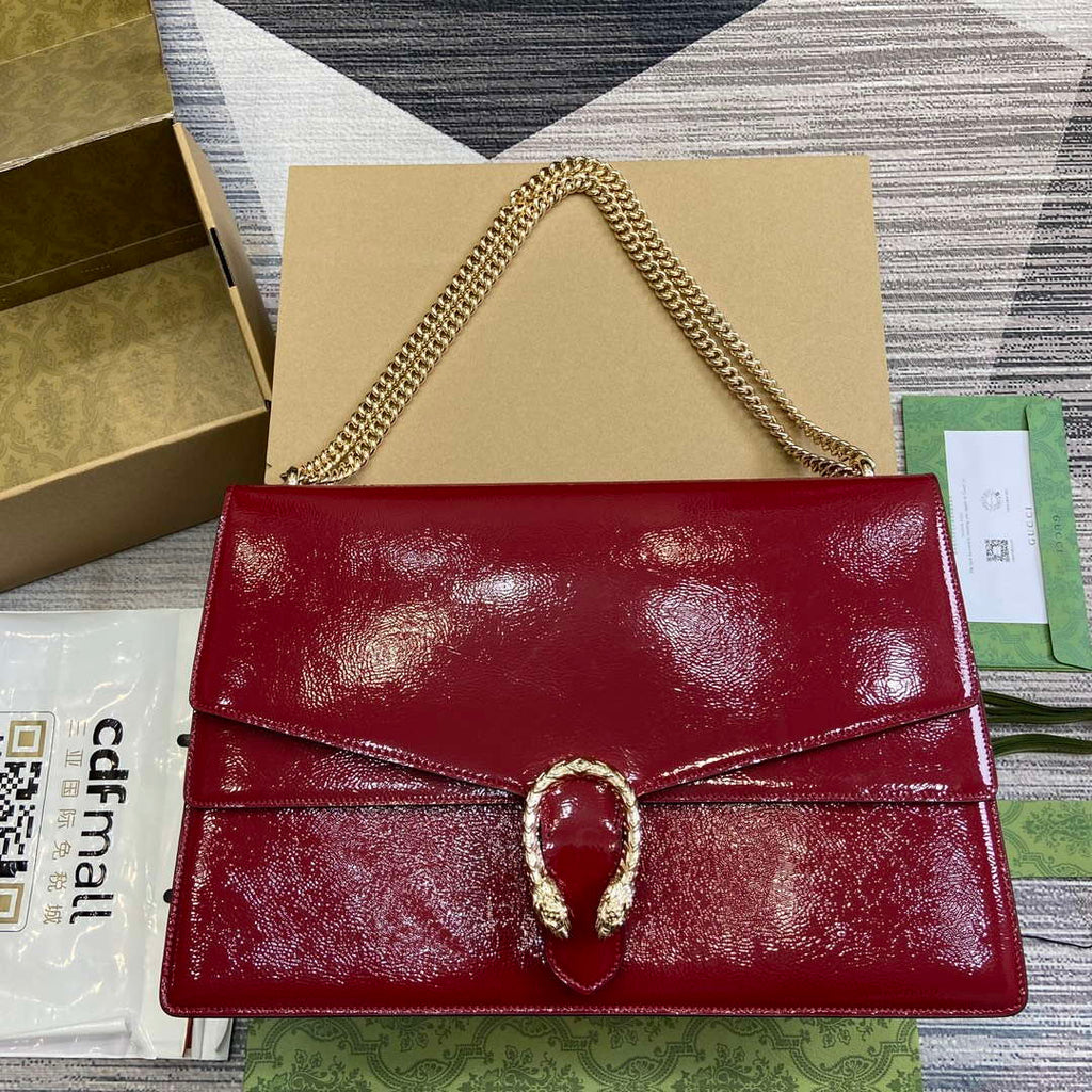 Gucci 795003 Dionysus large shoulder bag Wine Red