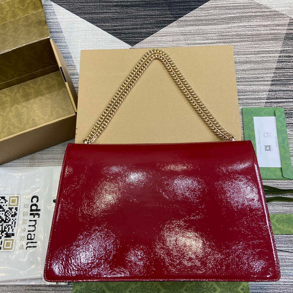 Gucci 795003 Dionysus large shoulder bag Wine Red