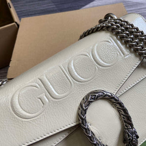 Gucci 795005 GG Dionysus small shoulder bag Light Gray patent leather logo - Default Title - View 6
