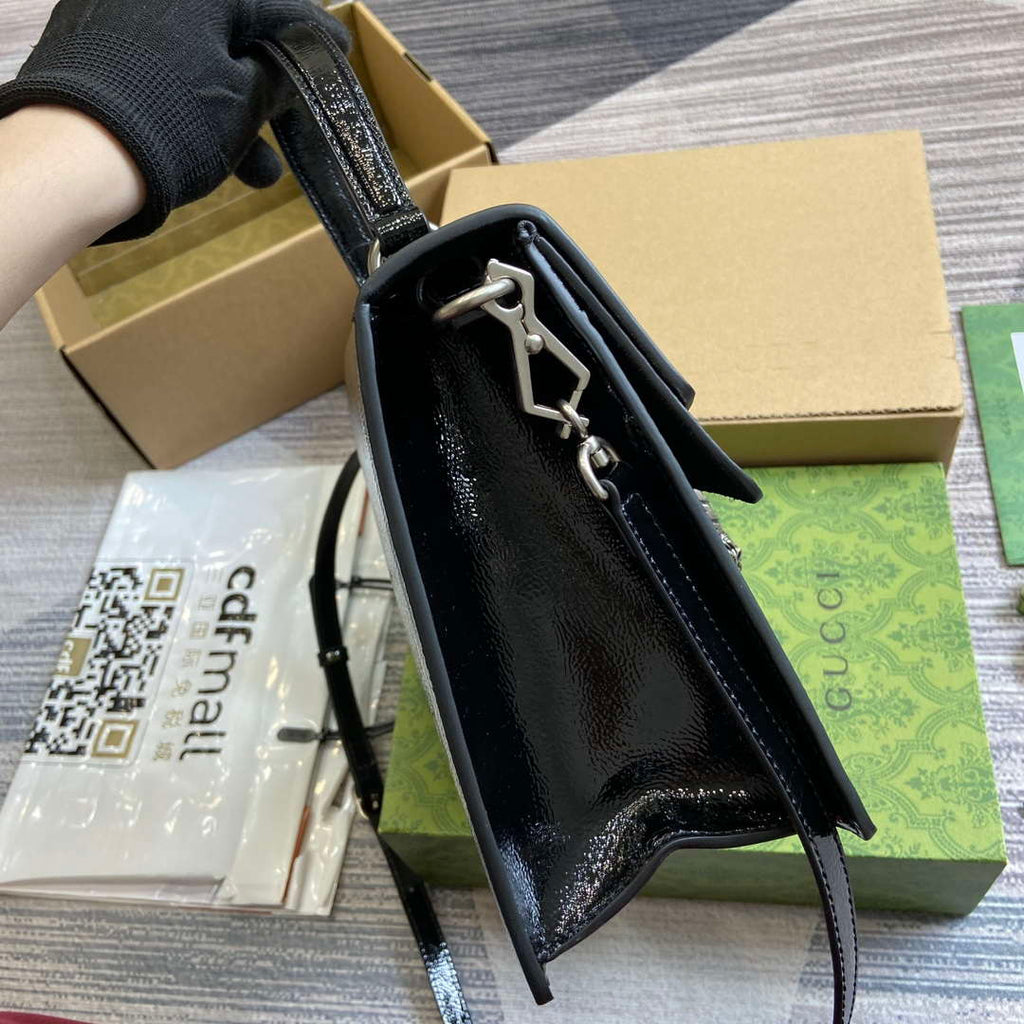 Gucci 795007 Dionysus medium top handle bag Black