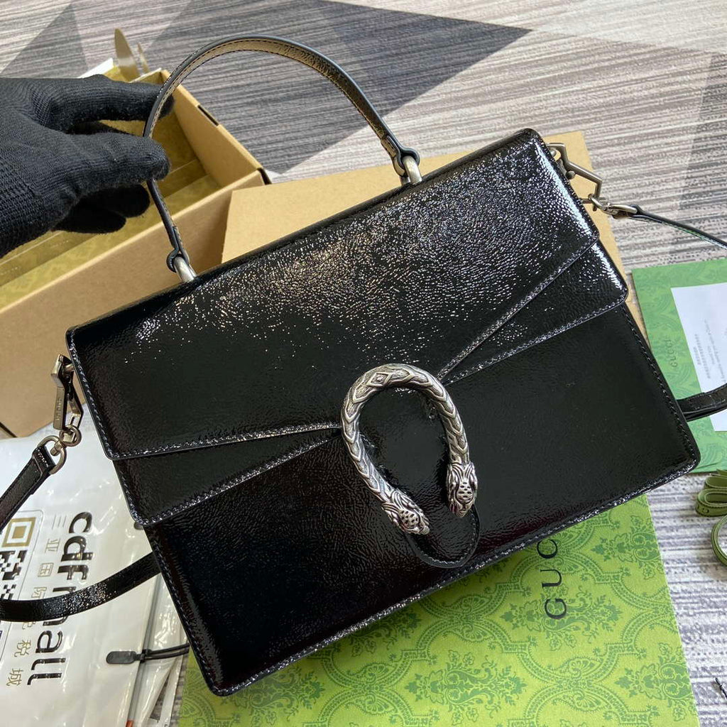 Gucci 795007 Dionysus medium top handle bag Black