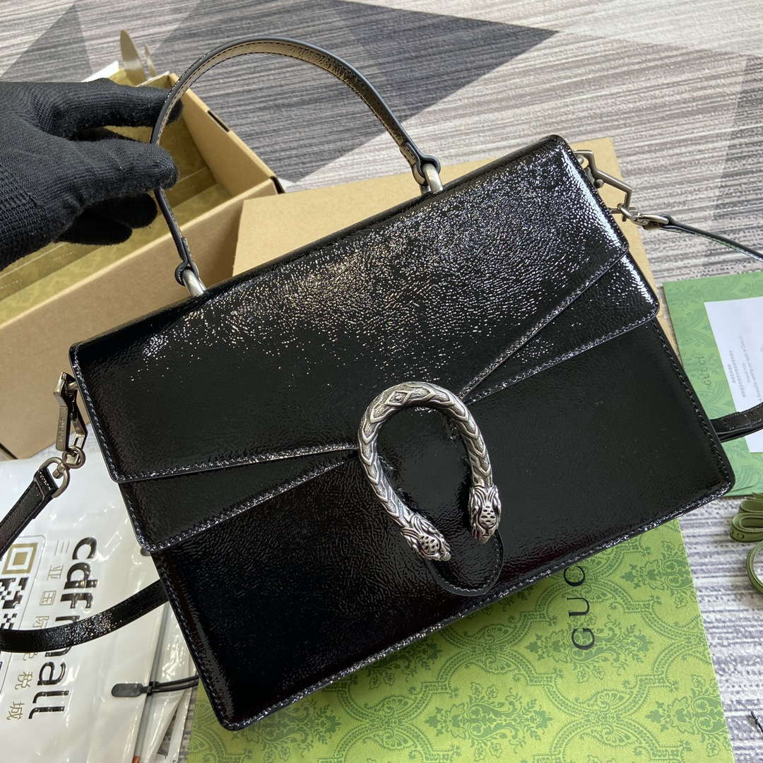 Gucci 795007 Dionysus medium top handle bag Black - Default Title - View 4