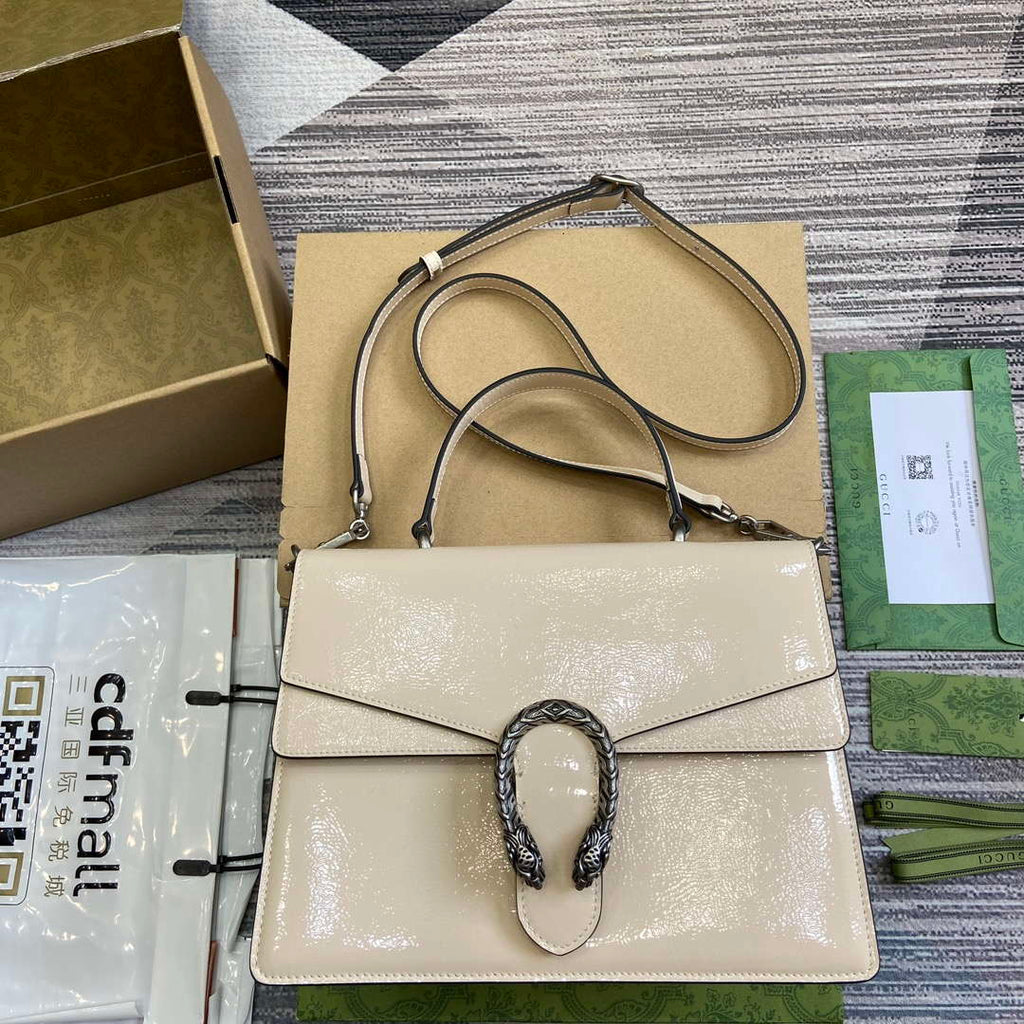 Gucci 795007 Dionysus medium top handle bag Light Gray