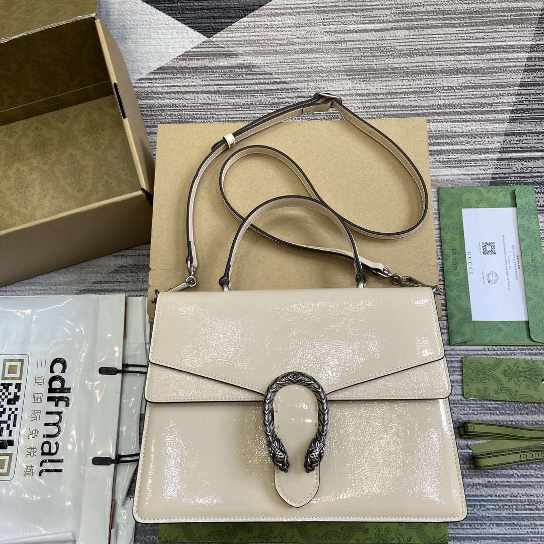 Gucci 795007 Dionysus medium top handle bag Light Gray