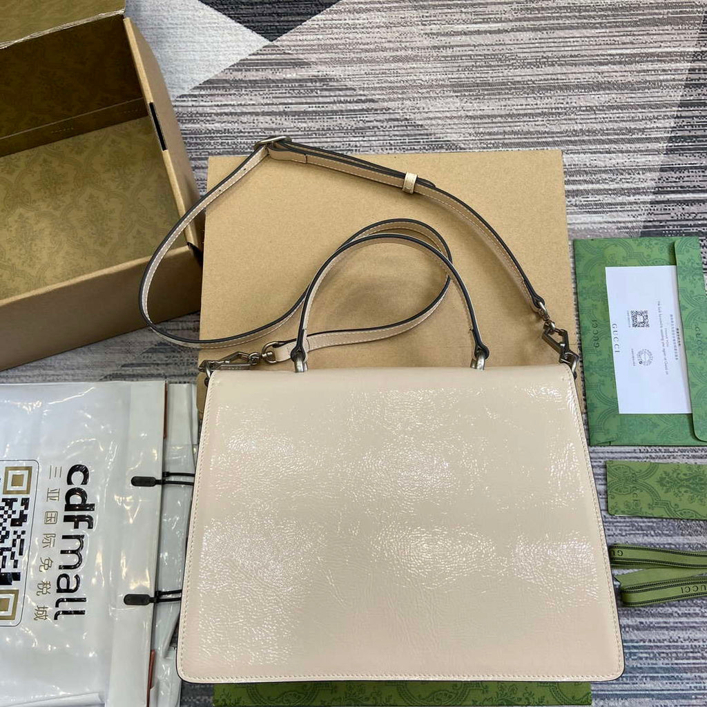 Gucci 795007 Dionysus medium top handle bag Light Gray