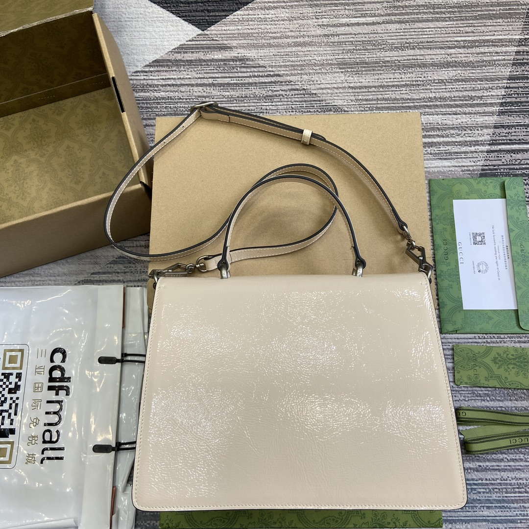 Gucci 795007 Dionysus medium top handle bag Light Gray