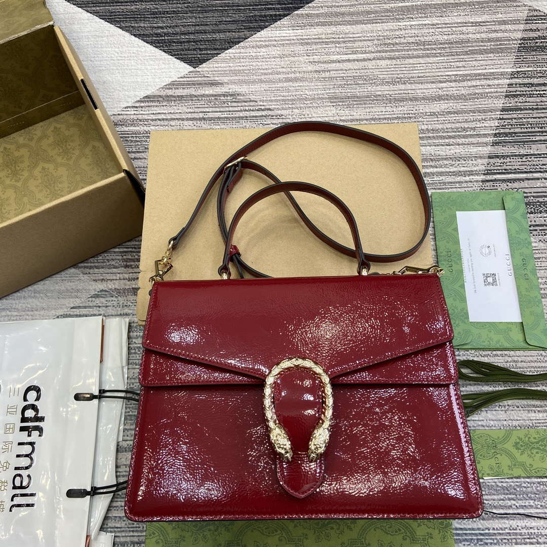 Gucci 795007 Dionysus medium top handle bag Wine Red - Default Title - View 1
