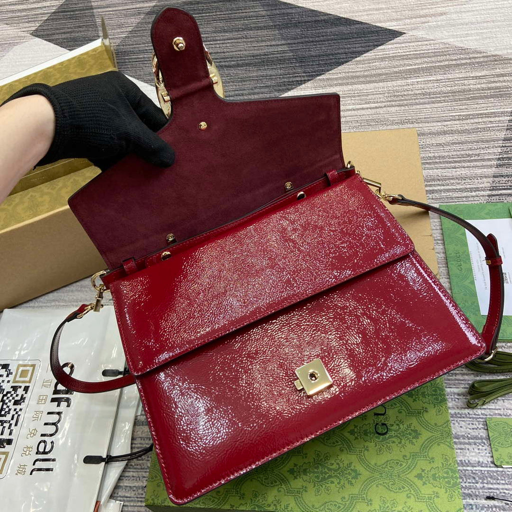 Gucci 795007 Dionysus medium top handle bag Wine Red