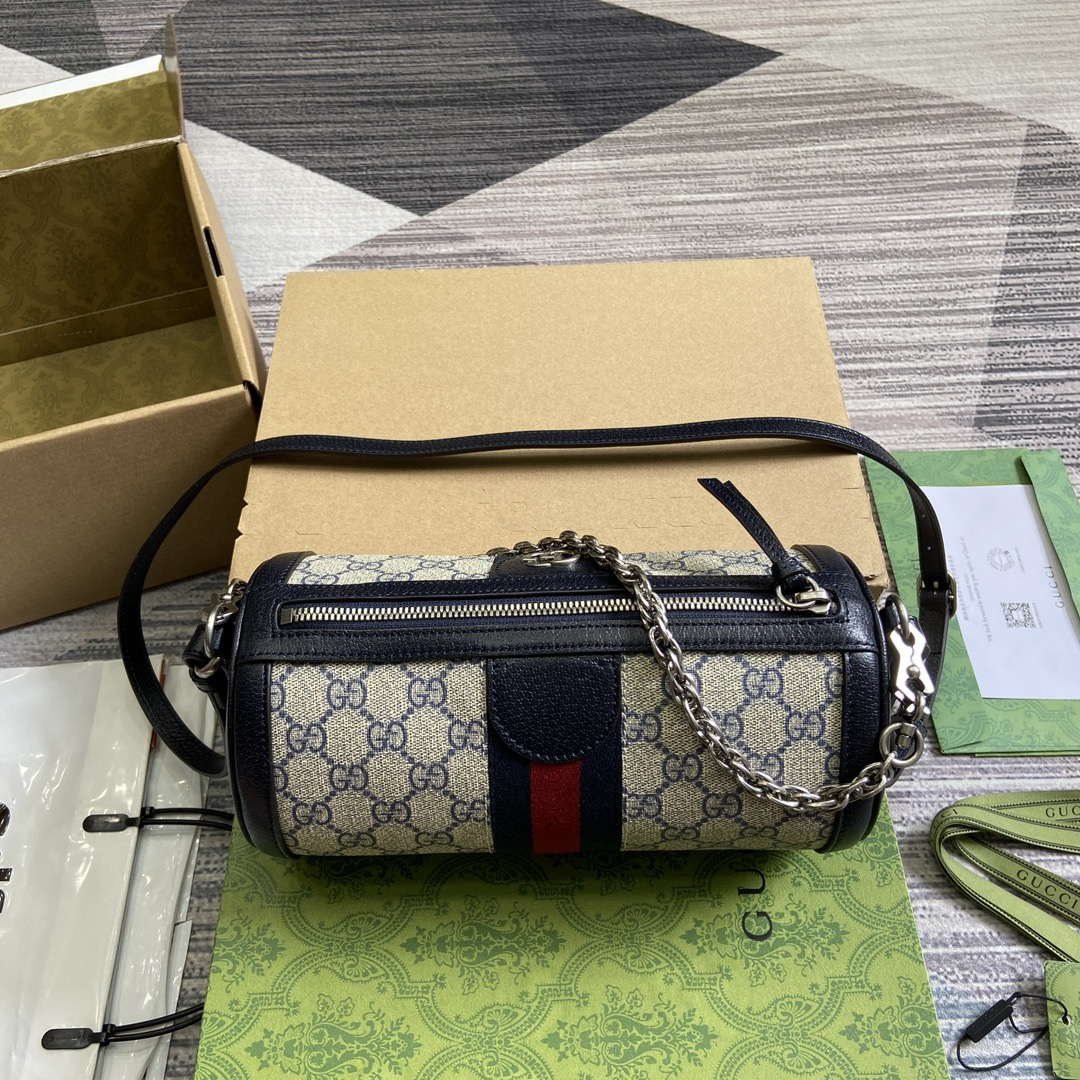 Gucci 795194 Ophidia Small Shoulder Bag Blue