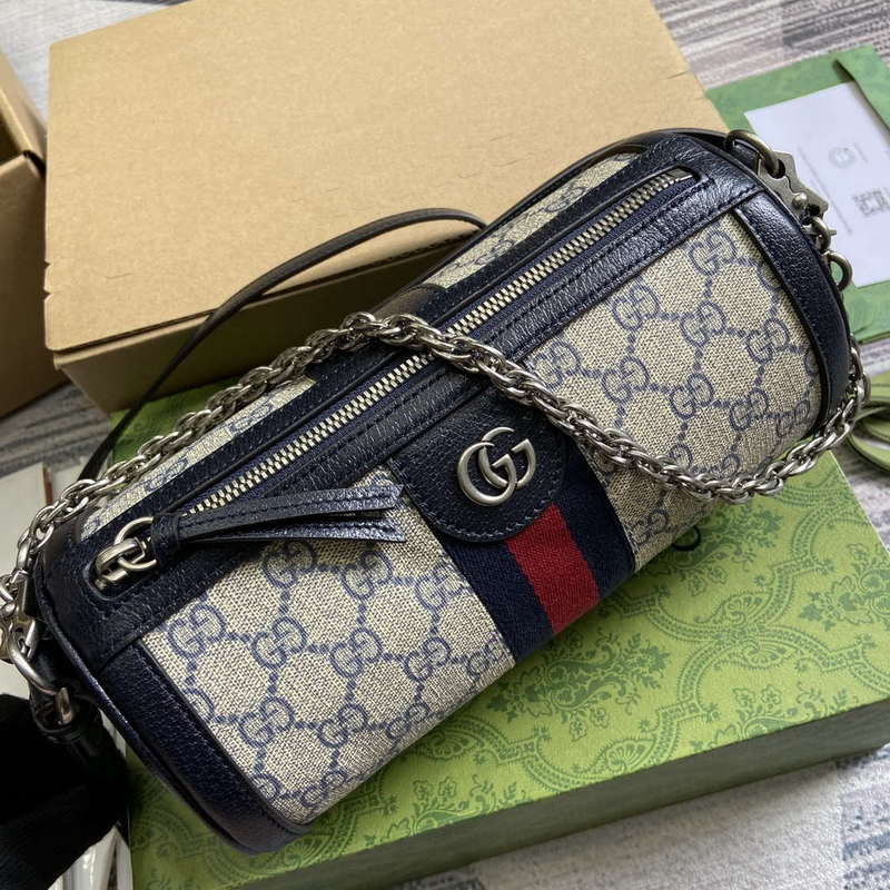 Gucci 795194 Ophidia Small Shoulder Bag Blue