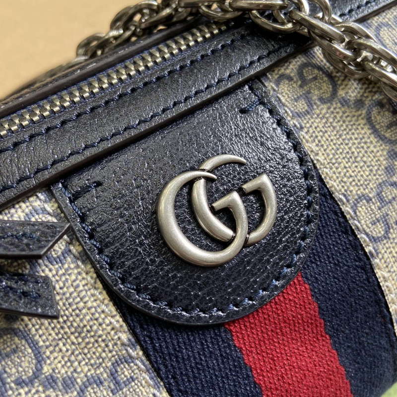 Gucci 795194 Ophidia Small Shoulder Bag Blue - Default Title - View 5