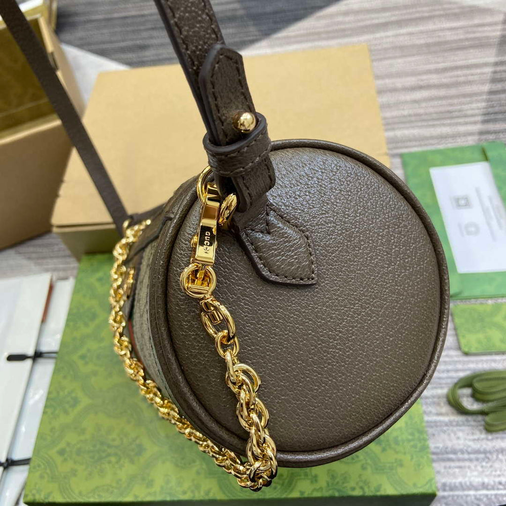 Gucci 795194 Ophidia Small Shoulder Bag Brown