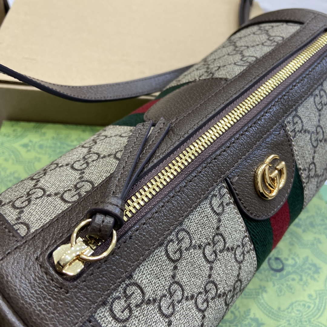 Gucci 795194 Ophidia Small Shoulder Bag Brown - Default Title - View 6