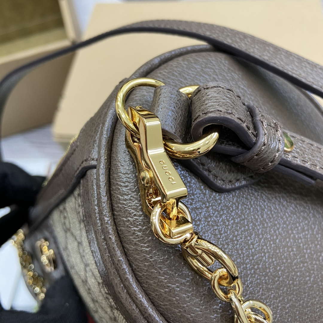 Gucci 795194 Ophidia Small Shoulder Bag Brown