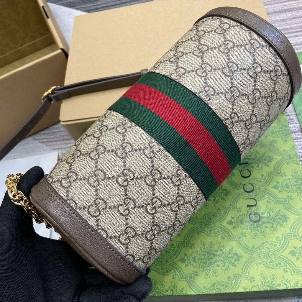 Gucci 795194 Ophidia Small Shoulder Bag Brown