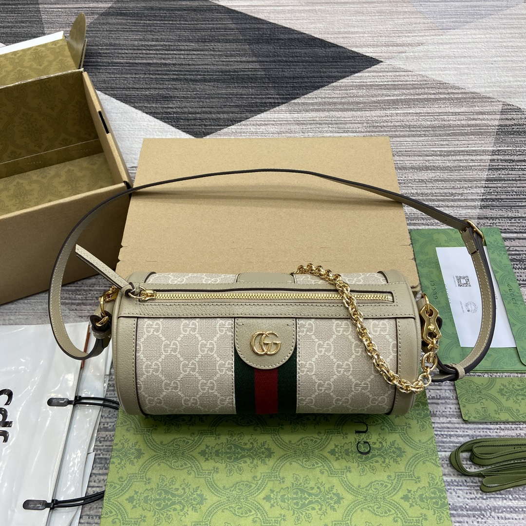 Gucci 795194 Ophidia Small Shoulder Bag Oatmeal - Default Title - View 1