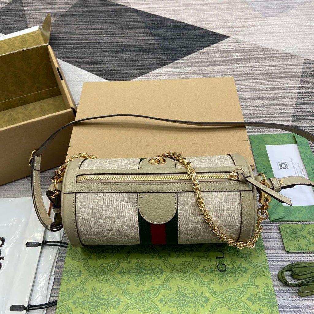Gucci 795194 Ophidia Small Shoulder Bag Oatmeal