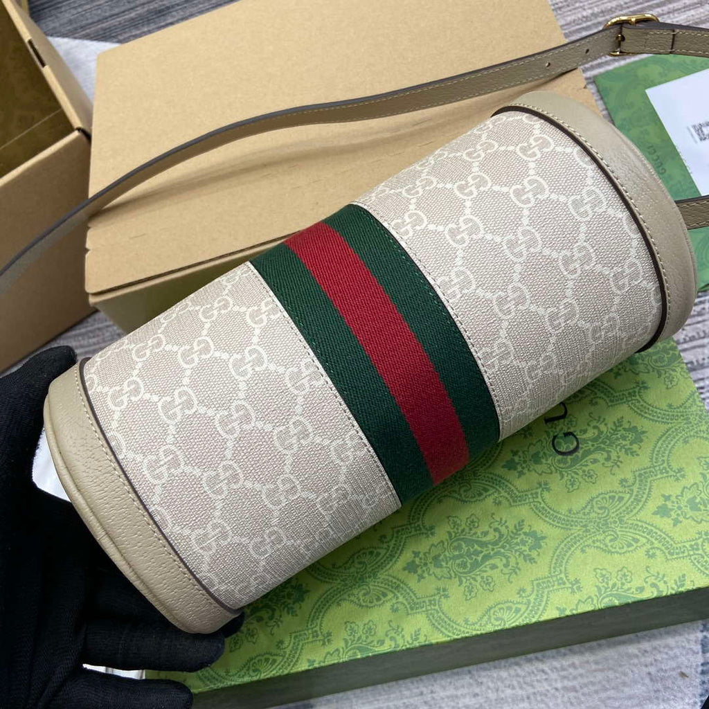 Gucci 795194 Ophidia Small Shoulder Bag Oatmeal