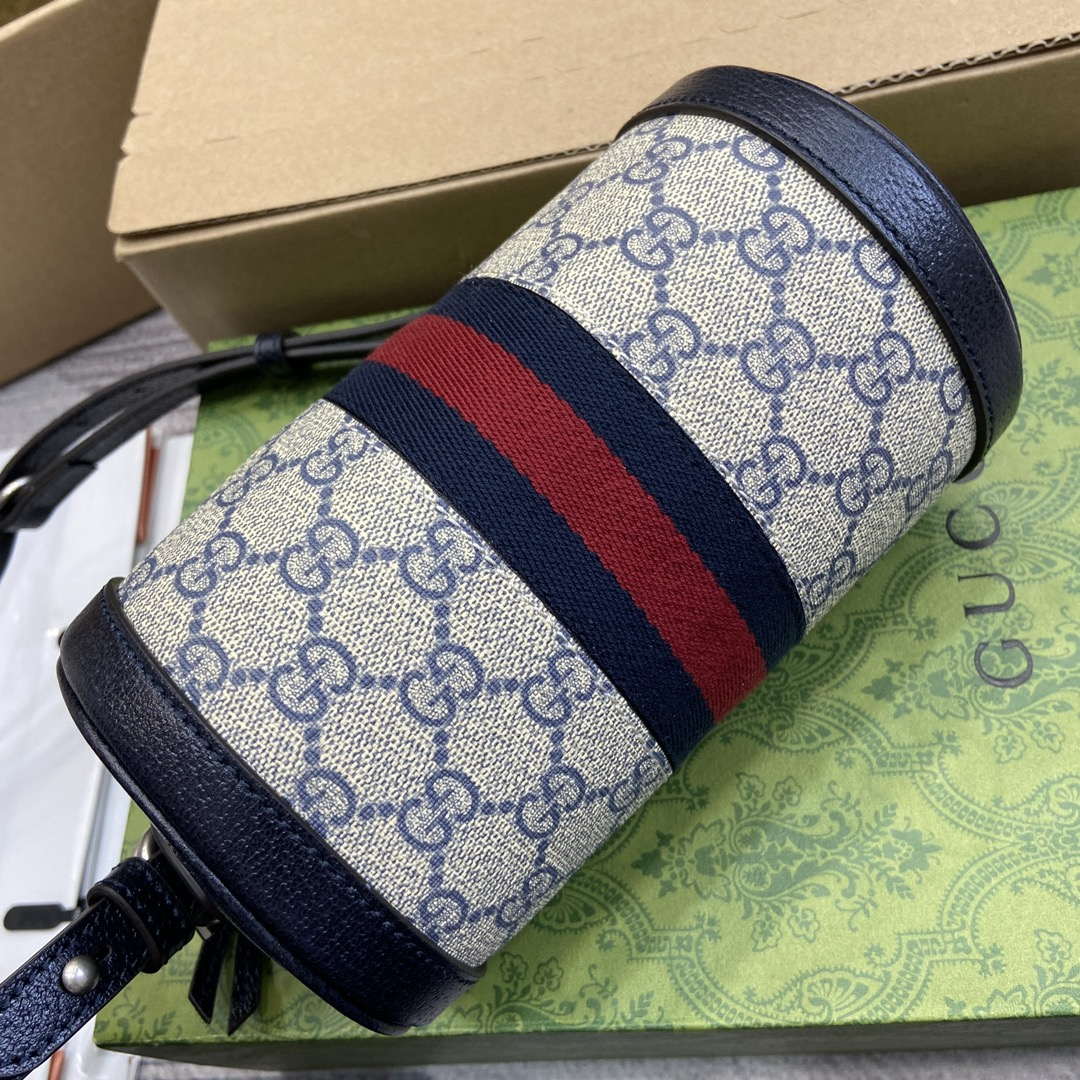 Gucci 795208 Ophidia Mini Shoulder Bag Blue