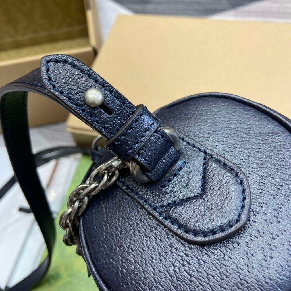 Gucci 795208 Ophidia Mini Shoulder Bag Blue