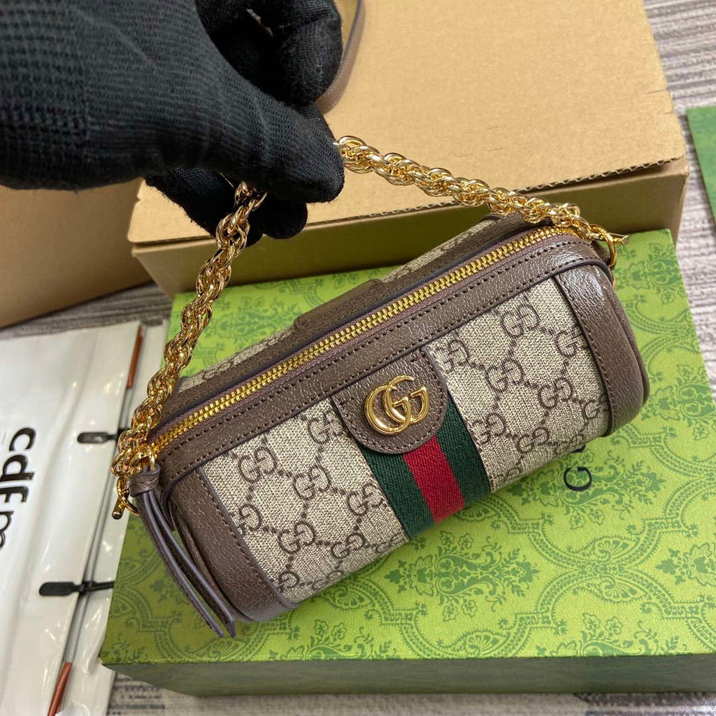 Gucci 795208 Ophidia Mini Shoulder Bag Brown