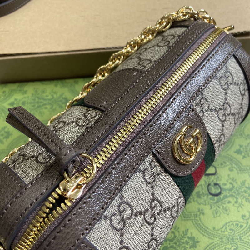 Gucci 795208 Ophidia Mini Shoulder Bag Brown