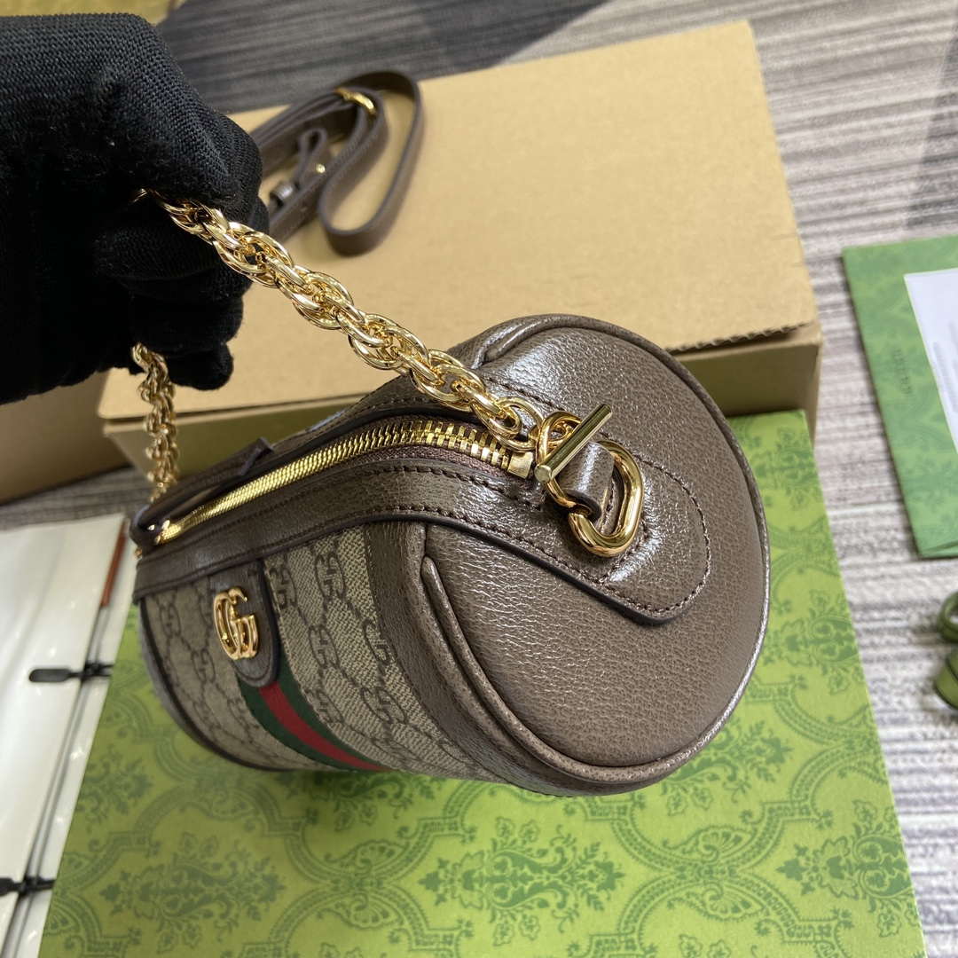 Gucci 795208 Ophidia Mini Shoulder Bag Brown - Default Title - View 8