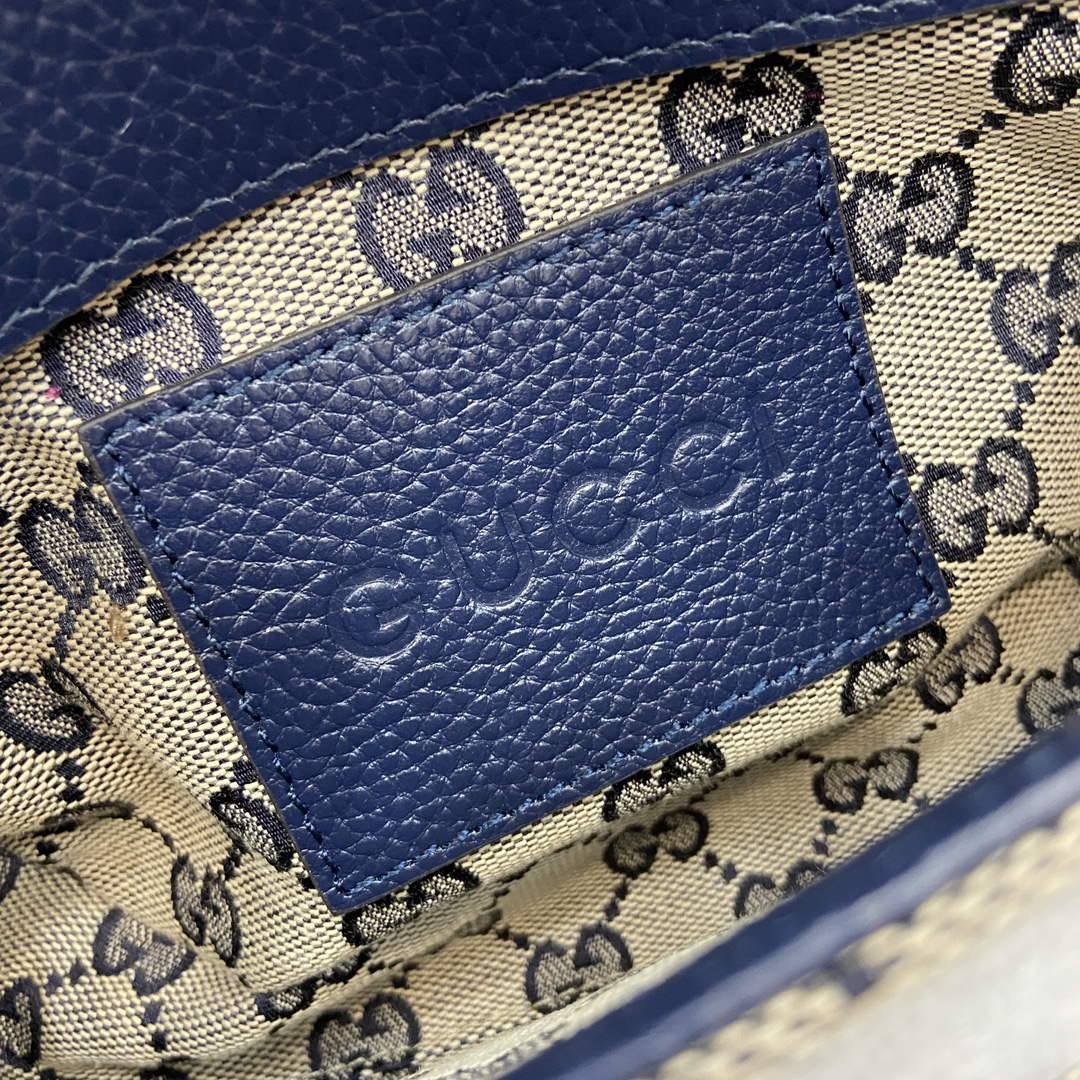 Gucci 795213 GG Super Mini Bag Dark Blue - Default Title - View 10