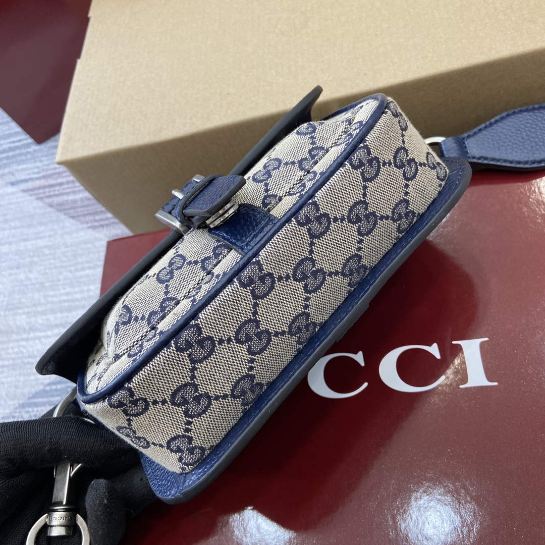 Gucci 795213 GG Super Mini Bag Dark Blue - Default Title - View 5