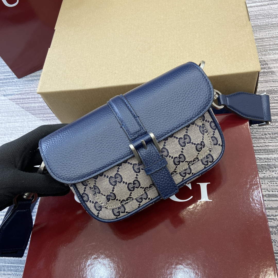 Gucci 795213 GG Super Mini Bag Dark Blue - Default Title - View 8