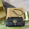 Gucci 795228 GG Marmont Small Multi Pocket Bag Black - Default Title - View 1