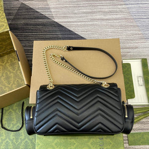 Gucci 795228 GG Marmont Small Multi Pocket Bag Black - Default Title - View 2