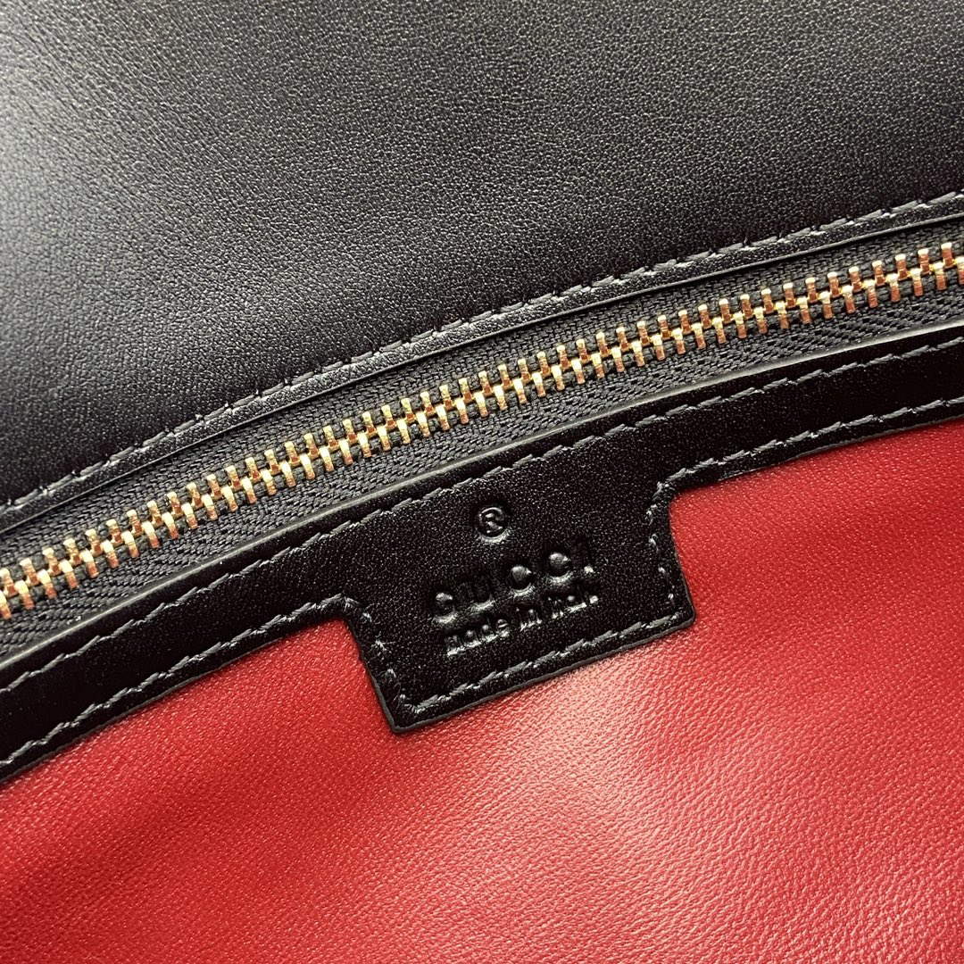 Gucci 795228 GG Marmont Small Multi Pocket Bag Black - Default Title - View 9