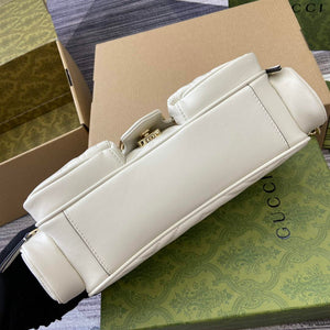 Gucci 795228 GG Marmont Small Multi Pocket Bag White - Default Title - View 8