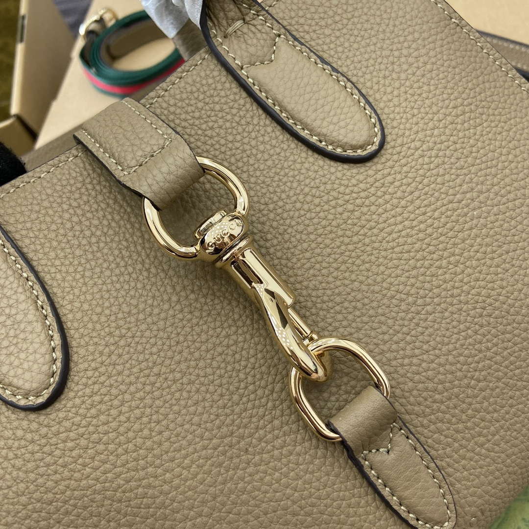 Gucci 795349 Small Tote Bag With Hook Closure Beige